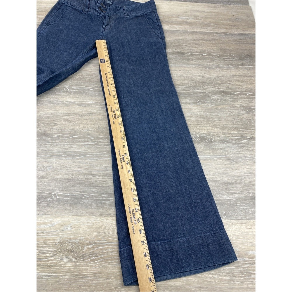 LUCKY BRAND DUNGAREES Flare Leg Women's Low Rise Jeans Flap Pockets 6/28 7W10208 - Picture 12 of 13